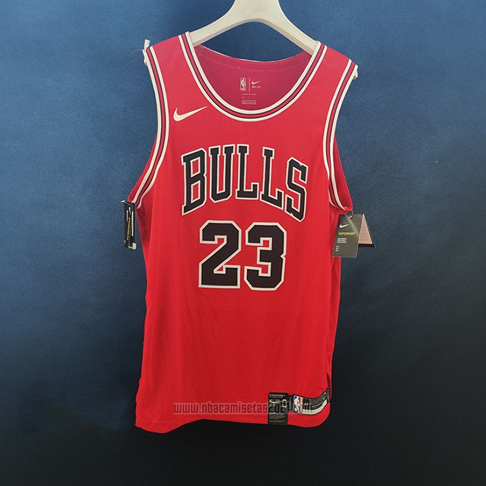 Camiseta Chicago Bulls Michael Jordan #23 Icon Autentico Rojo